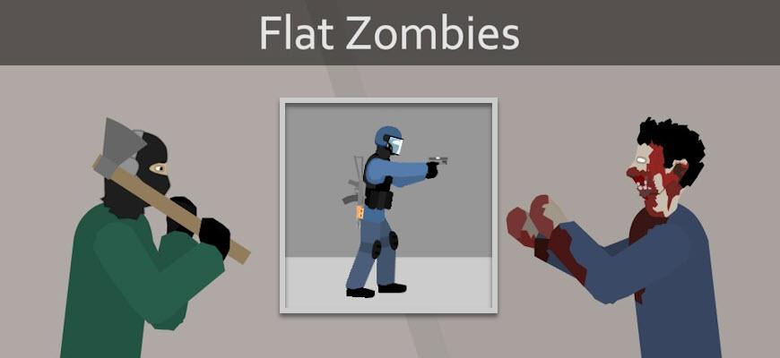 Flat Zombies: Defense&Cleanup скриншот